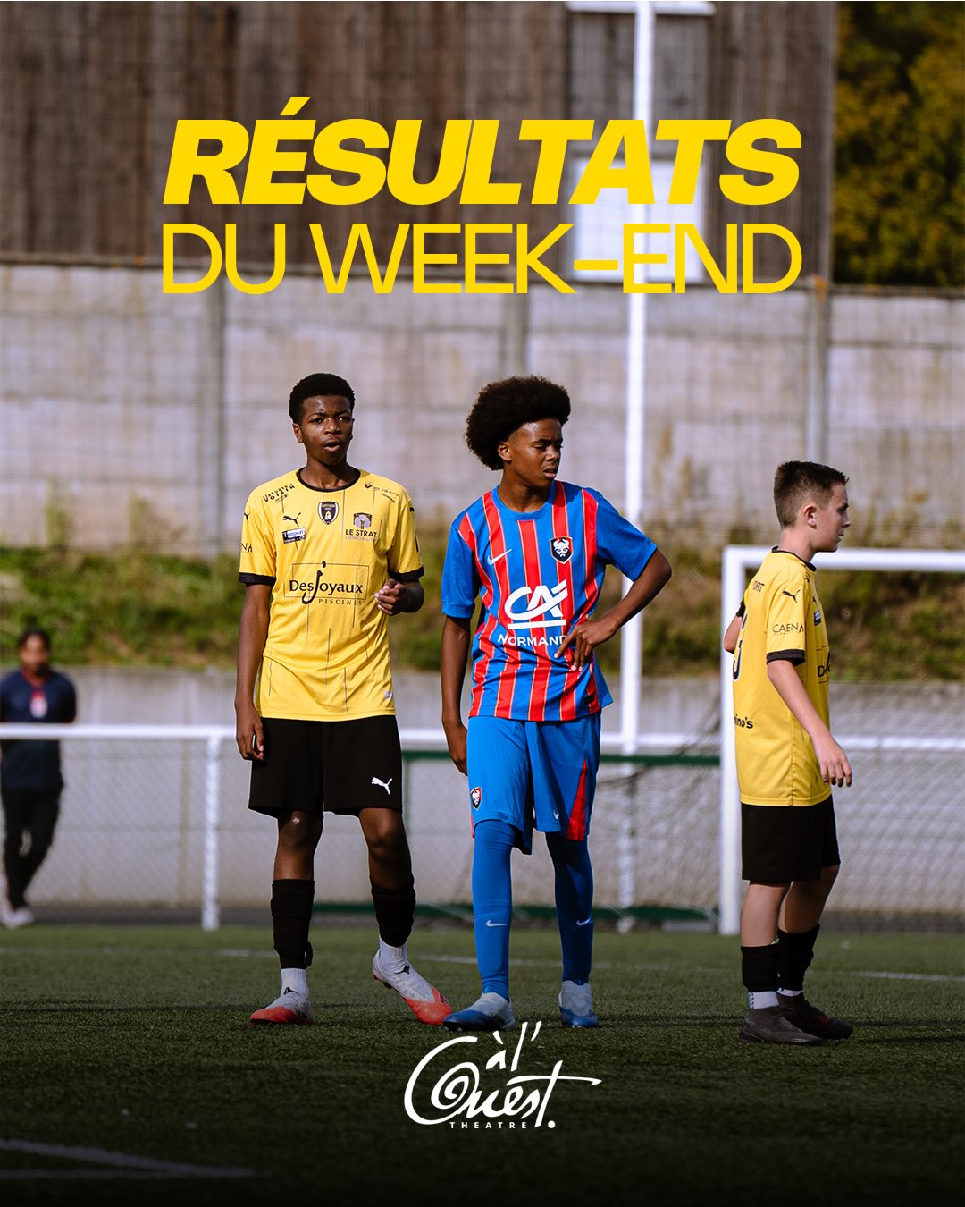 Affiche publiée par le club avec l'actualité « Les résultats de ce premier week-end d’octobre vont sont présentés par notre… »